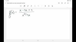 Symmetrie van rationale functies _ Voorbeeld 1