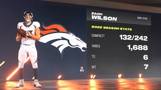 Madden NFL 24 - Denver Broncos (Zach Wilson) Vs New York Jets Simulation PS5 (Up