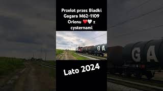 Przelot przez Biadki M62 Orlenu #gagarin #pociagi #trainspotting #m62