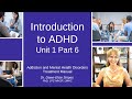 Introduction to ADHD | Addiction and Mental Health Recovery Counseling Activities