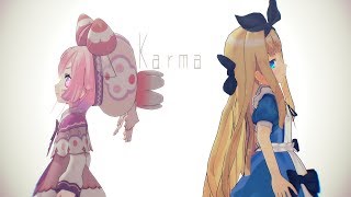 【MMD】宇志海いちごと物述有栖でKarma【4K 60fps】