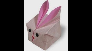 Xếp giấy Origami-Gấp đầu thỏ dễ thương
