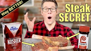 THIS salt dry brine technique just blew my mind!  Want better steaks?  TRY THIS!