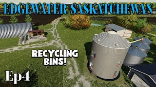 EDGEWATER SASKATCHEWAN | FS22 | #4 | RECYCLING BINS! | Farming Simulator 22 PS5 Let’s Play.