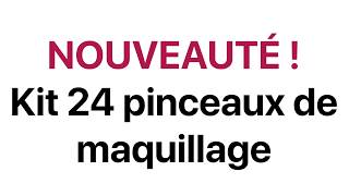 ⇩ Commande vite ton échantillon de 24 Pinceaux de Maquillage proffesionels ⇩