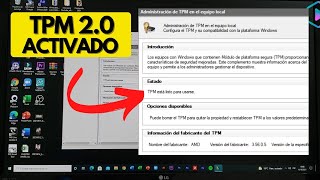 Cómo activar TPM 2.0 para instalar Windows 11