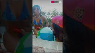 Cubanndasavage Twerking On Ig Live With Friends Showing Her Kitty
