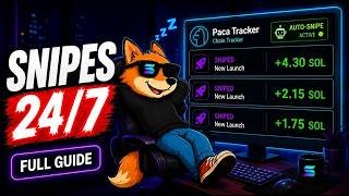 This Bot Snipes New Solana Launches While You Sleep┃Full Guide + Setup