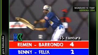 Jai-Alai Partido Champions Of The Past ,REMEN-BARRONDO Vs BENNY-FELIX