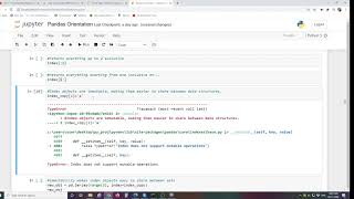 Lsn 5 - Data types and dtype=object. Index objects.