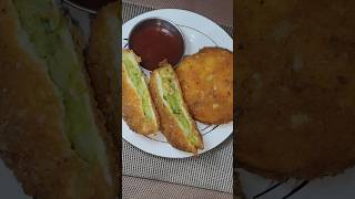 Ulta Vada pav recipe #viral #bread recipe #streetfood #vadapav