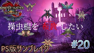 [MHRISE]　操虫棍を一生愛する男、濃龍血を周回す　PS版　モンハンライズサンブレイク　#20