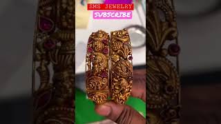 SMS JEWELRY LATEST GOLD BANGLE NAGAS COLLECTION 64GRAMS MADURAI #gold