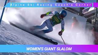 Mikaela Shiffrin Giant Slalom Alpine Skiing Ski Technique 2021
