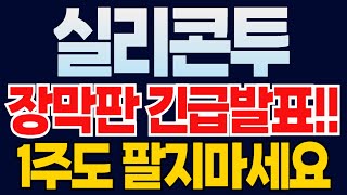 [실리콘투 주가전망] 🔥악재 하나 없이 주가 조정?!! 흔들리지 마세요 !!