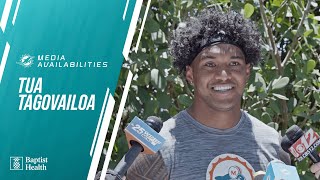 Tua Tagovailoa meets with the media | Miami Dolphins