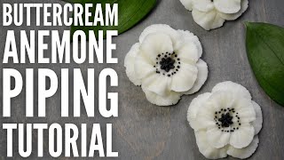Easy spring flower piping tutorial | Buttercream anemone