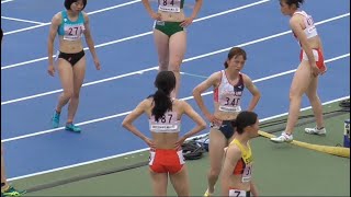 女子200ｍ準決勝（全3組）日本学生個人陸上2022.4.17