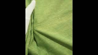 PLAIN GREEN KHADI COTTON 105 GSM HANDWOVEN FABRIC 34