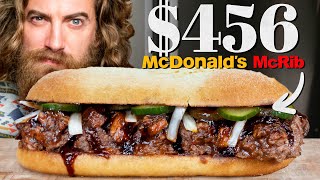 $456 McDonald's McRib Taste Test | Fancy Fast Food