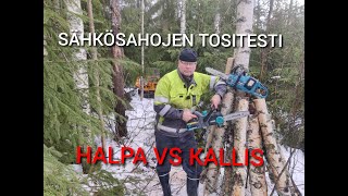 SÄHKÖSAHOJEN TOSITESTI  HALPA VS KALLIS    sudenjäljet työmaalla??