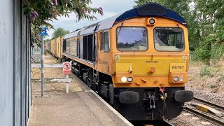 A GBRf Class 66 on an Intermodal Freight at Trimley, FBL, 28/7/2022 | Boom Trainspots