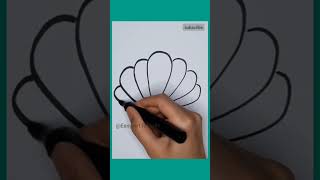 DRAWING EASY SHELL #cute #art #shorts #viralvideo