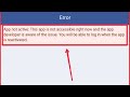 Facebook Fix App not active This app is not accessible right now and the app developer Problem Solve