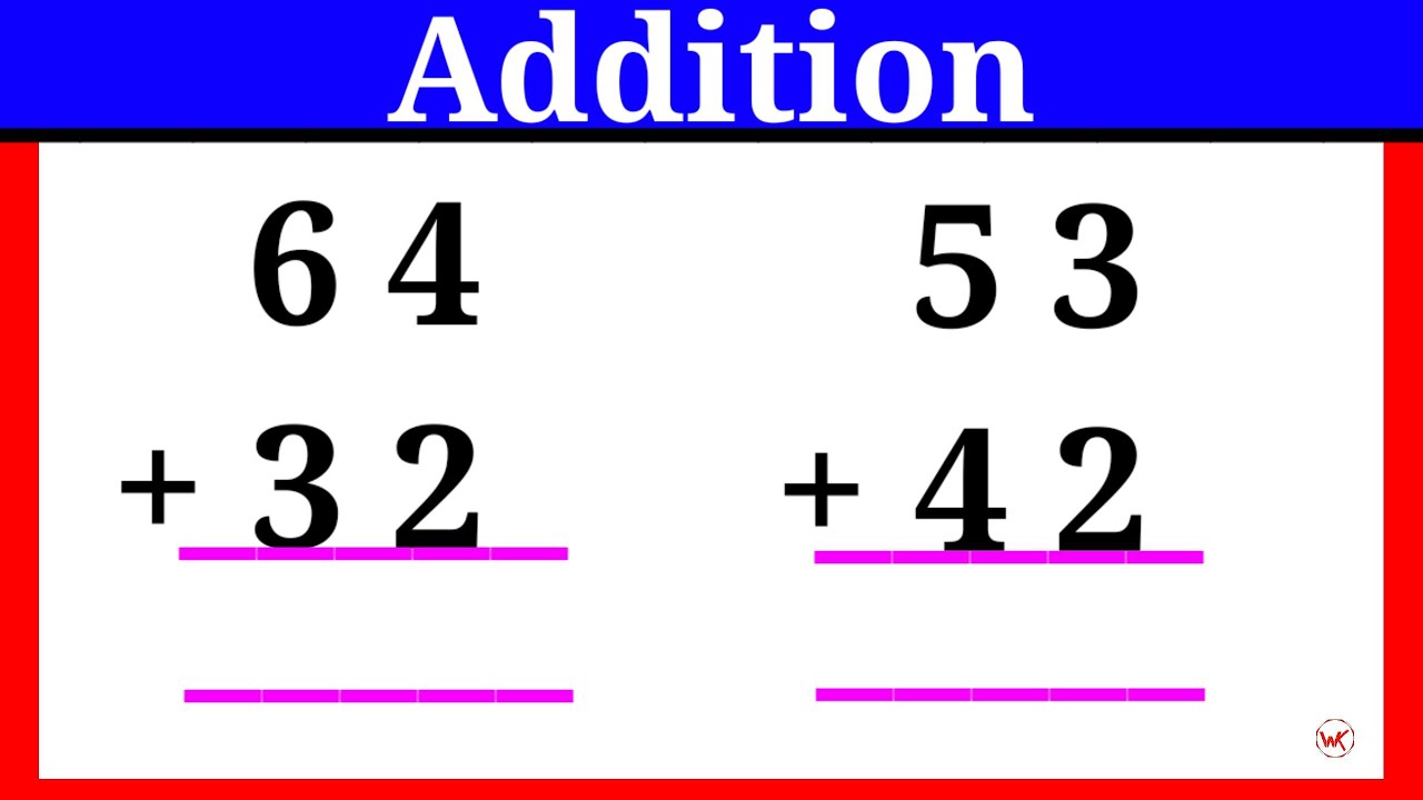 Addition For Class 1 | Basic Maths Addition For Kids | Jod | Addition ...