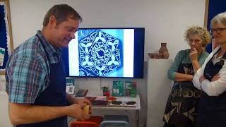 Iznik tile decoration class -  Ashmolean Museum Oxford