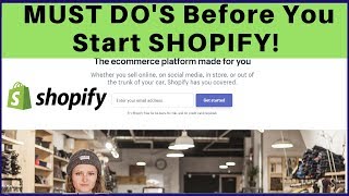 3 Things You MUST DO Before Starting A Shopify Dropshipping Store 🙏