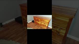 I refinished my antique Cedar dresser