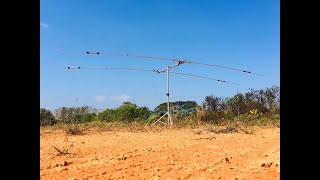 2E3B YAGI TRIBAND ANTENNA testing by 153E251