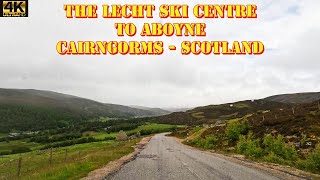 The Lecht Ski Centre to Aboyne - Cairngorms, Scotland - 4K Drive