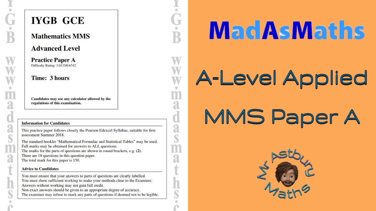 Madas Maths | A Level Applied | MMS Paper A - YouTube