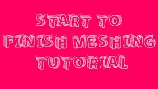 Start to Finish Meshing Tutorial - Milkshape