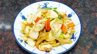 鮑魚炒蘿蔔幹，潮汕鮑魚特色做法，又鮮又脆又下飯【潮州山哥】