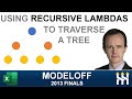 Recursive LAMBDAs to traverse a tree