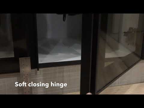 Effect of soft closing hinge on cabinet door Effect of soft closing hinge on cabinet door