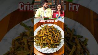 Crispy Bhindi Fry Recipe |Kurkuri Bhindi Fry| #shorts #shortsfeed #riteishdeshmukh #genelia #bhindi