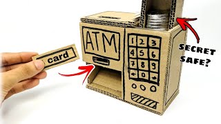 How To Make Mini ATM Machine From Cardboard #shorts #zillalove