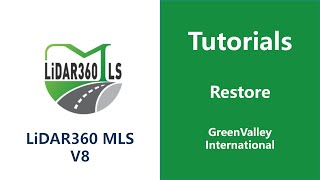 CADPlugins | 15 Restore - LiDAR Software Tutorial