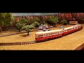 roco 52583 tram with 3d printed trailer in h0