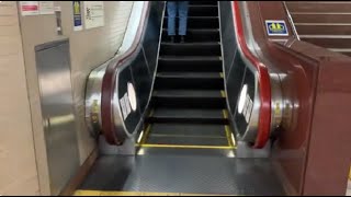 【東芝　フジテック】　日立】3X エスカレーター　地下鉄　東武浅草駅 3X escalator Asakusa station Tokyometro \u0026 Tobu line Tokyo Japan