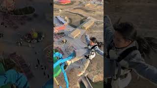 Bungee Jumping With Rope In Beautiful Place, :$ Asmr Bungee Jumping #shorts