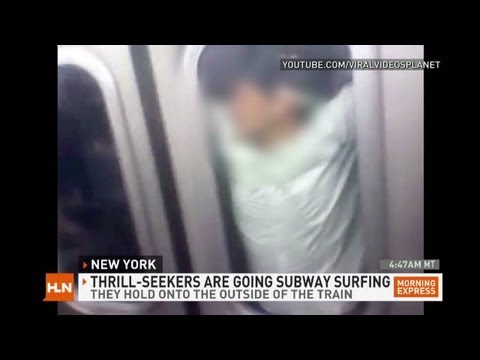 NYC: Subway Surfing Is "stupid And Dangerous" - YouTube