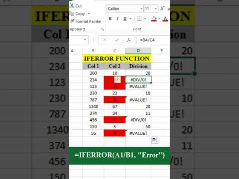 Fix Errors in Excel Instantly with IFERROR Formula!