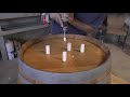 diy how to make a wine barrel table