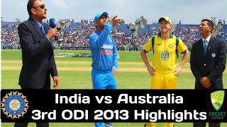 India vs Australia 3rd ODI 2013 at Mohali