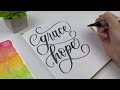 flourished font in your journal hand lettering font tutorial part 2